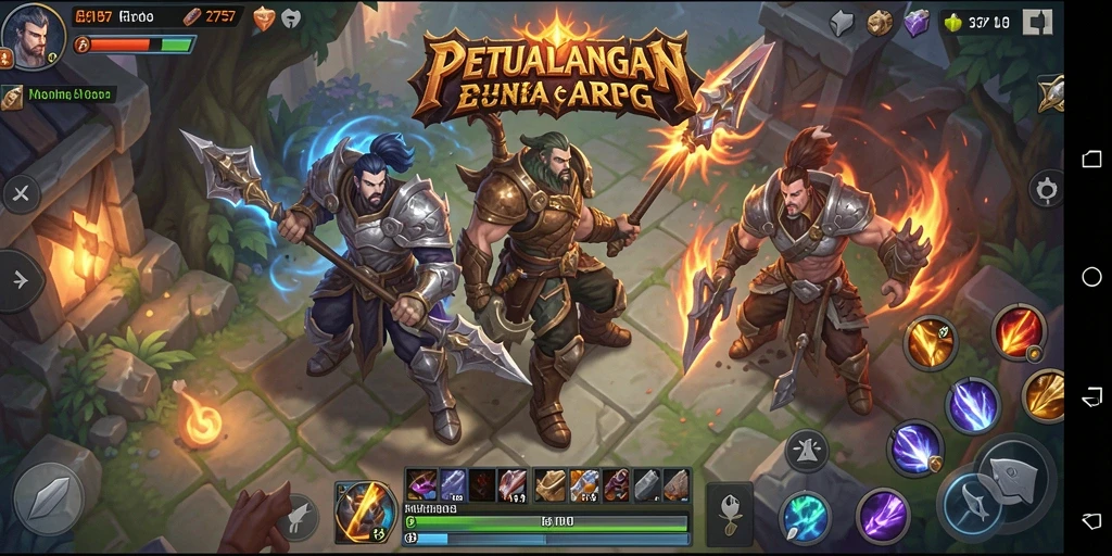 Tampilan gameplay seru dalam dunia ARPG 2757.