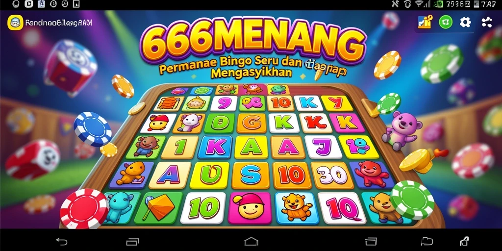 Tampilan gameplay seru dari 666MENANG yang penuh warna.