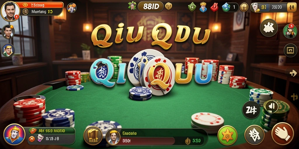 Tampilan menarik gameplay QiuQiu di 88ID.