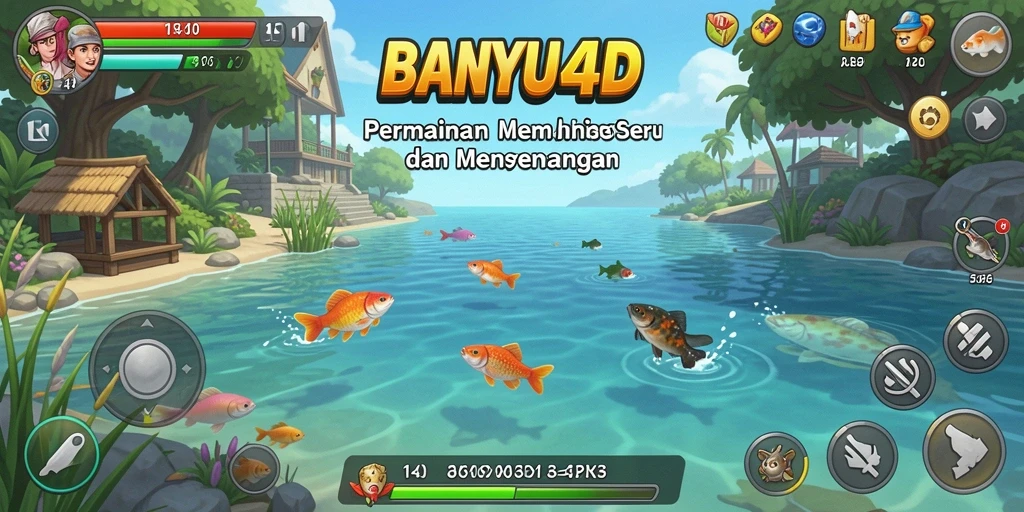Tampilan gameplay seru saat menangkap ikan di BANYU4D.