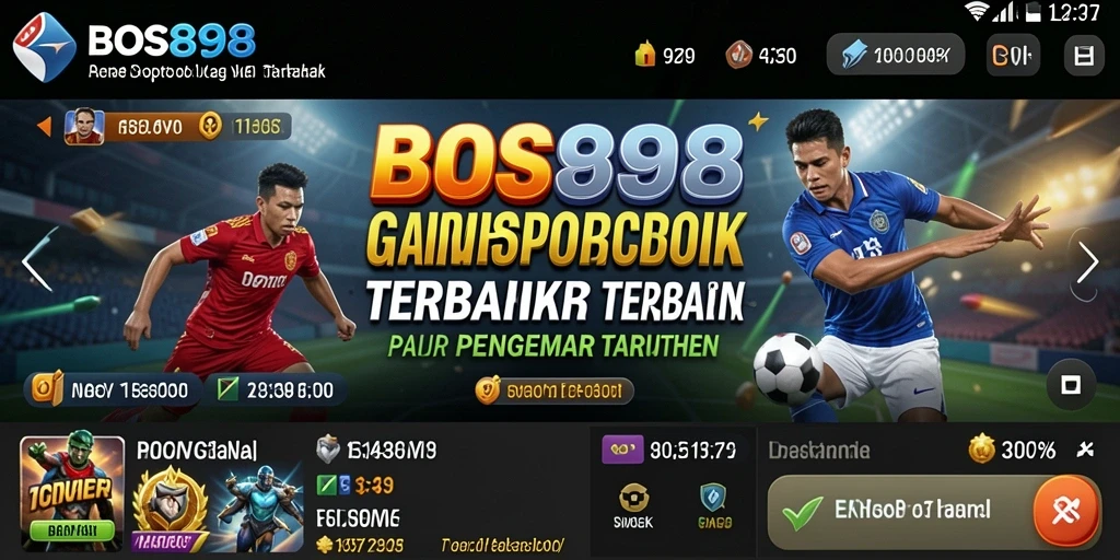 Tampilan gameplay Sportsbook yang menarik di BOS898.