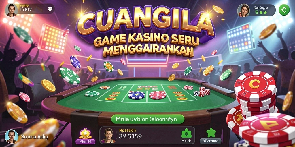 Tampilan gameplay menarik dalam CUANGILA, menghadirkan keseruan Kasino.