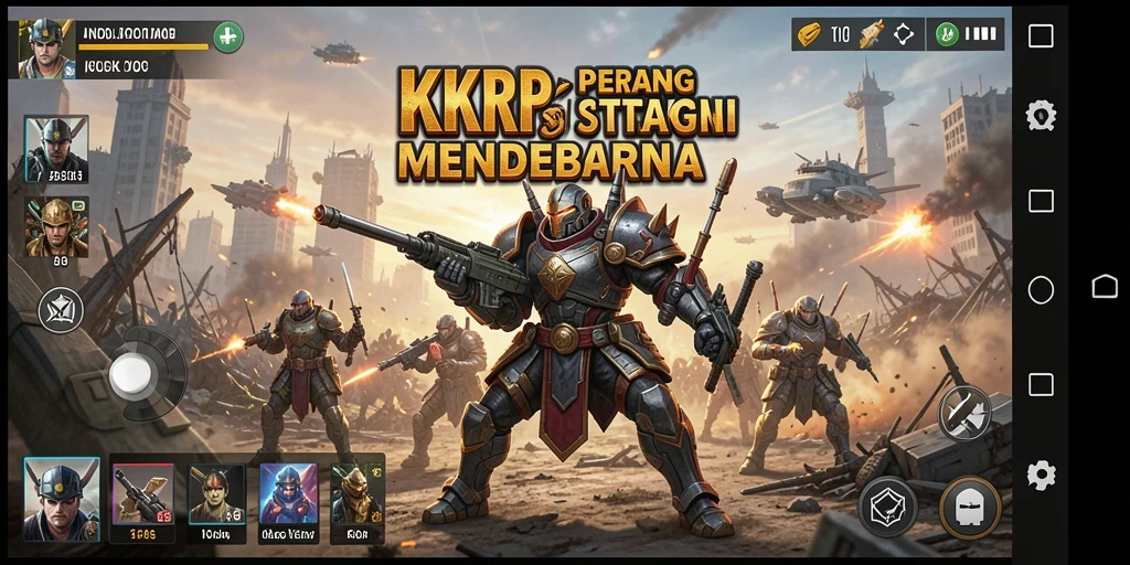 Tampilan gameplay seru dari KKRP dengan berbagai strategi.