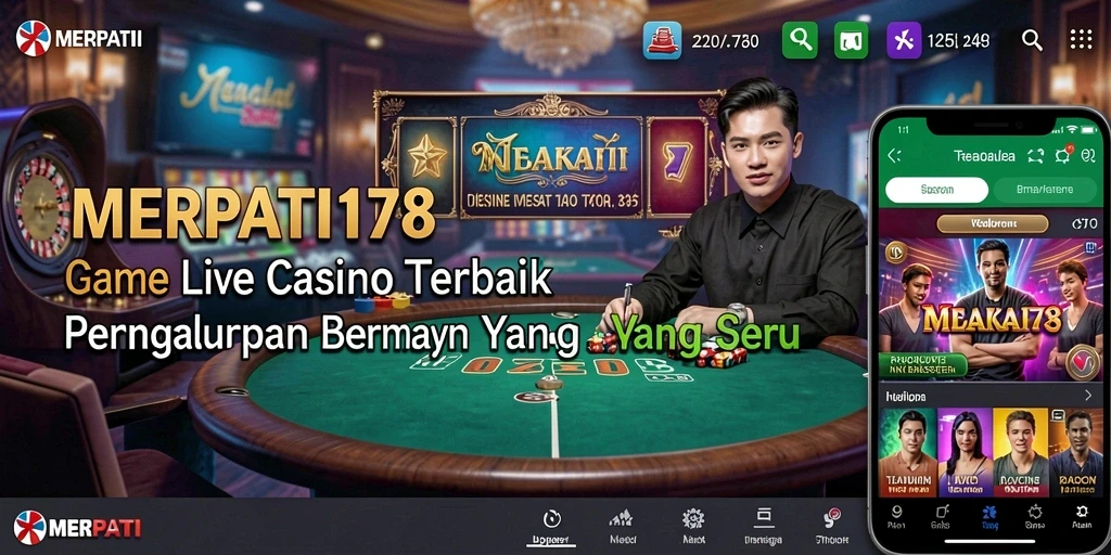 Tampilan gameplay Live Casino yang menarik dan interaktif.