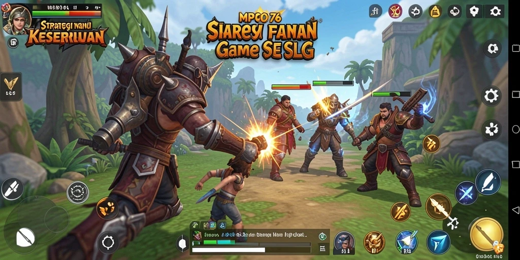 Tampilan menarik dari gameplay MPO76 yang menampilkan pertempuran strategi.