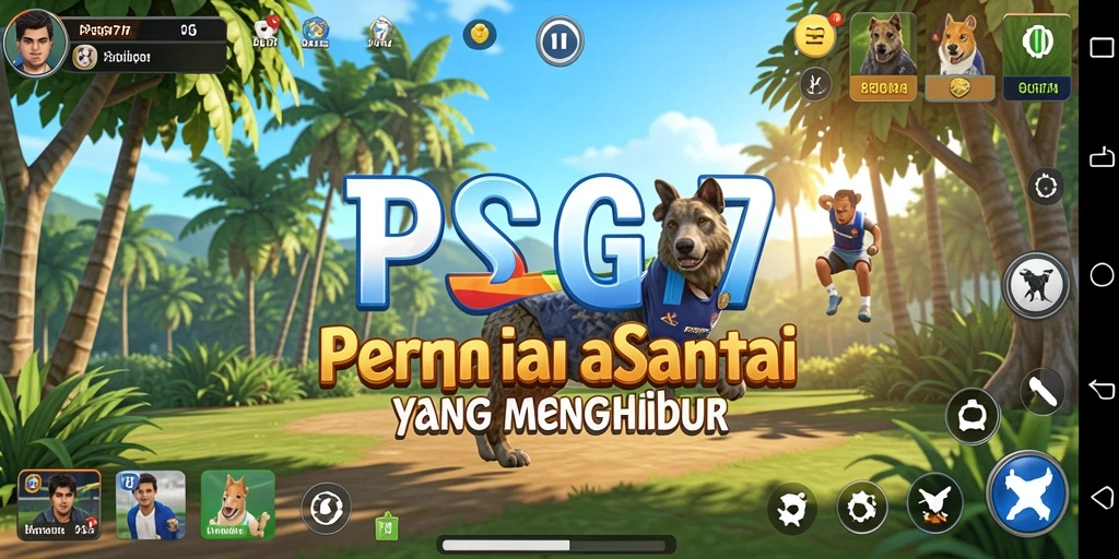 Tampilan gameplay yang penuh warna dan menghibur di PSG77.