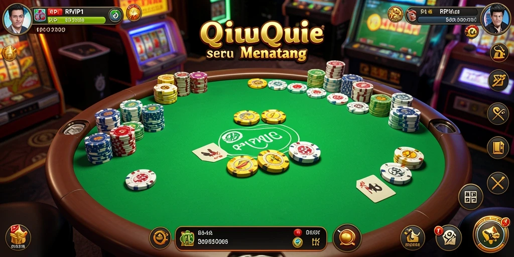 Tampilan gameplay QiuQiu di RPVIP1 yang menarik dan dinamis.