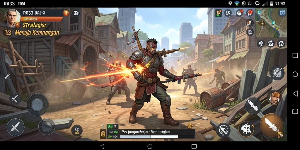 Tampilan gameplay RR33 yang menegangkan dan strategis.