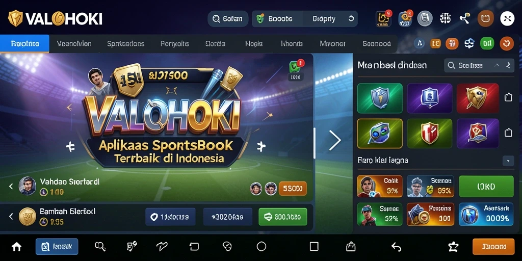 Tampilan antarmuka VALOHOKI yang menarik dan interaktif.